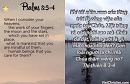 Tựa:  Thi-thiên 8:3-4
Diễn Giả:  DN
Xem:  670