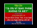 Tạ Ơn Vì Tặng Phẩm Không Tả Xiết