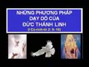 Những Phương Pháp Dạy Dỗ Của Đức Thánh Linh