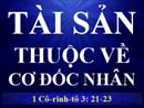 Tài Sản Thuộc Về Cơ Đốc Nhân