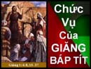 Chức Vụ Của Giăng Báp Tít